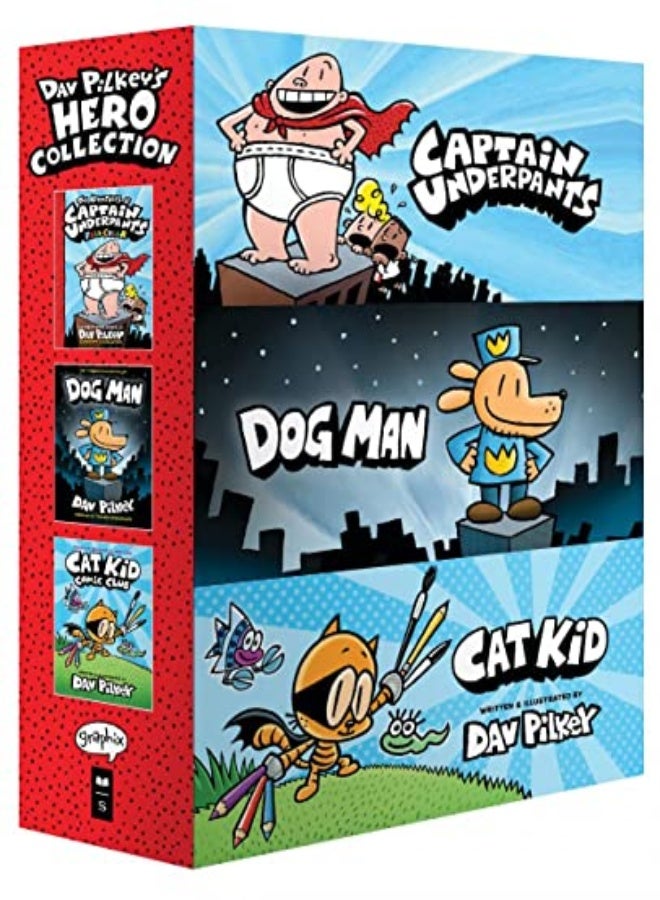 Dav Pilkey'S Hero Collection: 3-Book Boxed Set 
