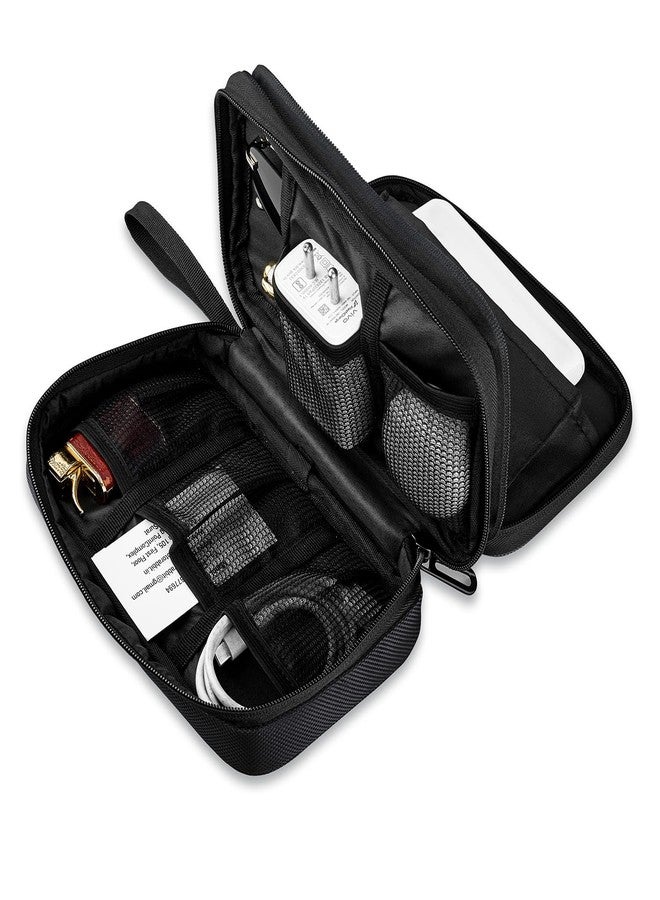 KUKLAR Travel Organizer Pouch Premium Zippered Case with Wrist Strap, Multi Pocket Storage Bag for Passport Documents, Cables Gadgets & Accessories Lightweight Durable & Portable(Black) - Image 2