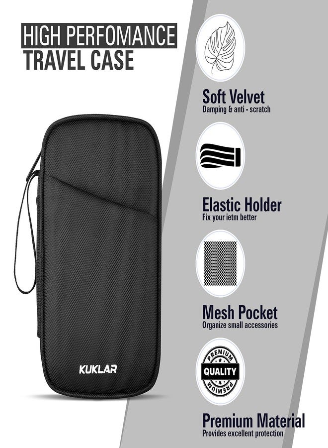 KUKLAR Travel Organizer Pouch Premium Zippered Case with Wrist Strap, Multi Pocket Storage Bag for Passport Documents, Cables Gadgets & Accessories Lightweight Durable & Portable(Black) - Image 5