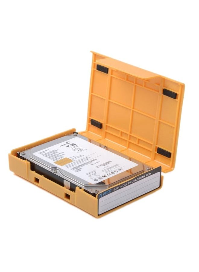 BURAQ ORICO PHP-35 3.5 inch SATA HDD Case Hard Drive Disk Protect Cover Box(Orange)  - Image 1