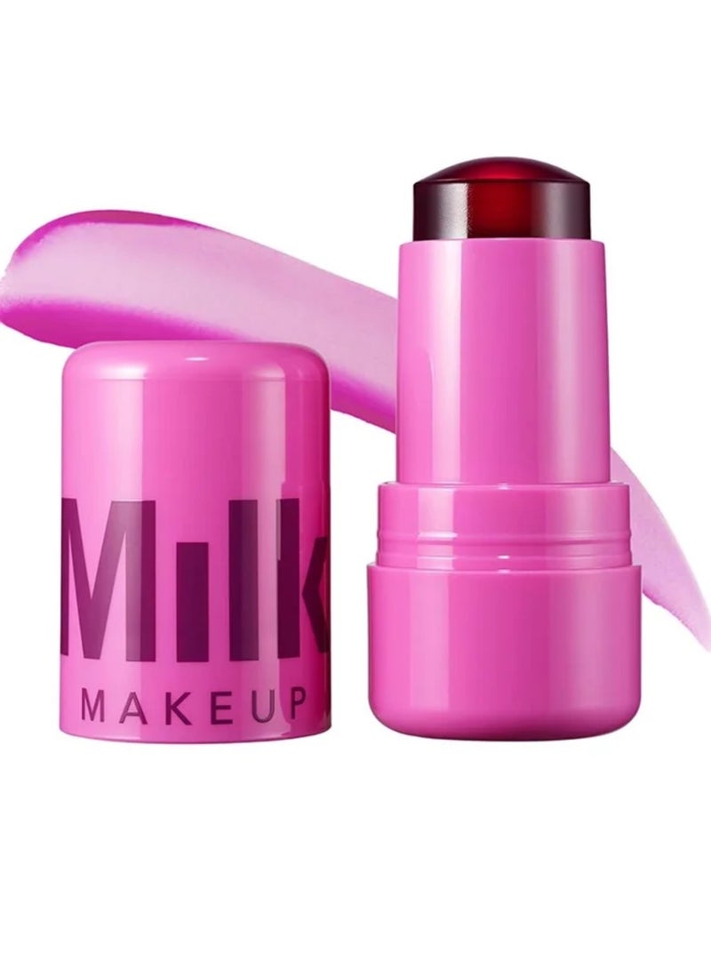 ميلك ميكب لون أحمر خدود جيلي مبرد للشفاه والخدود، يدوم طويلًا، غير لاصق، خالٍ من البارابين، 0.17 أونصة (سبلاش) - Image 1