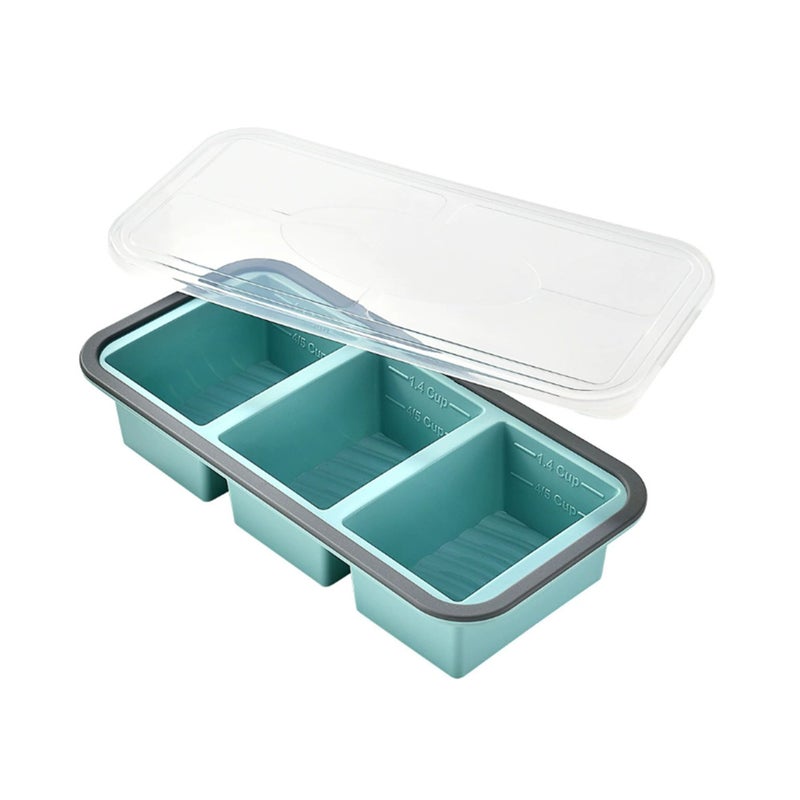 Food-Grade Silicone Freshness Box, Freezer-Friendly Storage Container with Lid