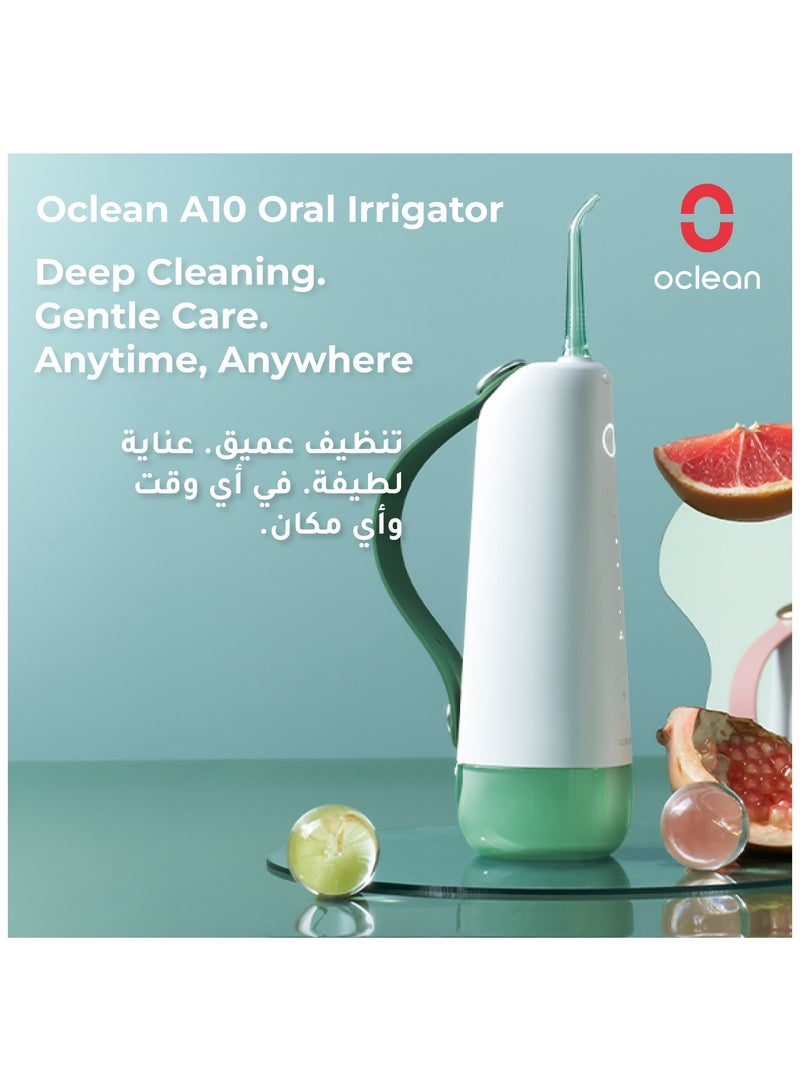 Oclean Cordless Oral Irrigator Water Flosser — Green — Compact Travel Design – 5 Modes & 4 Tips – Long Battery - Image 2