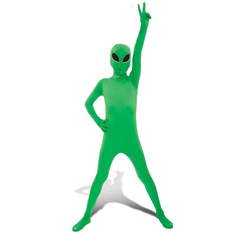 Morphsuits Alien Costume For Boys Green Halloween Costume Kids Alien Outfit Large Size Small