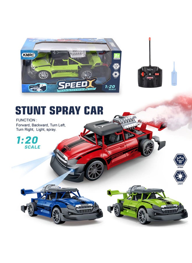 Generic Spray Remote Control Car 1:20 High-speed Racing Car With Water Spray Electric Remote Control Car Children's Toy Car-Color:F1 Equation Car (blue)-Scale:With 5 Ordinary Batteries  - Image 2