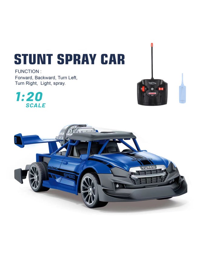 Generic Spray Remote Control Car 1:20 High-speed Racing Car With Water Spray Electric Remote Control Car Children's Toy Car-Color:F1 Equation Car (blue)-Scale:With 5 Ordinary Batteries  - Image 3