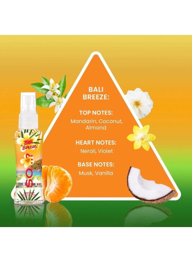 So..? Escapes Body Mist / Brume Pour Le Corps 4*50ml - Image 5