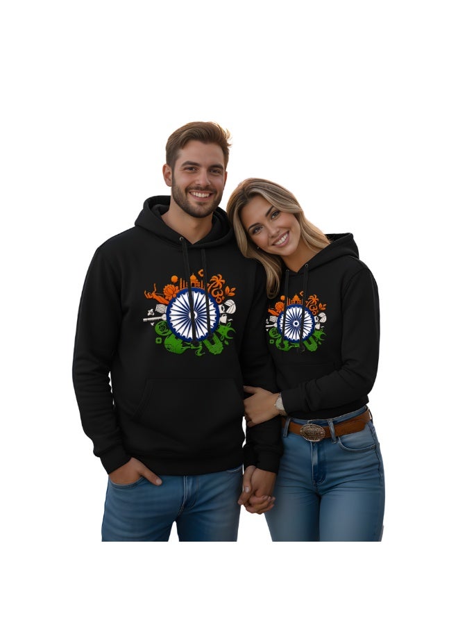 PRINTSHOP4ME India Hoodies For Both Men And Women-Soft Cotton Pullover-Long Sleeve With Drawstring And Kangaroo Pockets-Ideal Unisex Hoodie For Indoor And Outdoor - Image 5