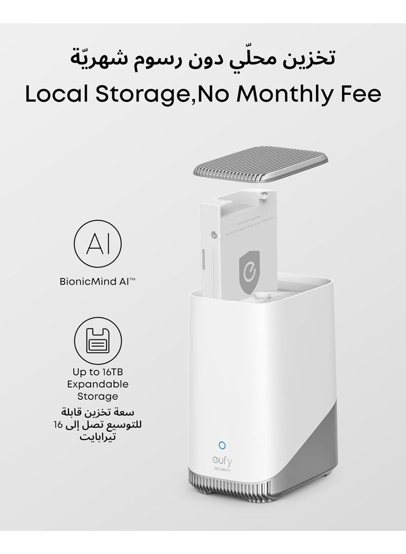 eufy Security eufyCam S3 Pro 4-Cam Kit Solar Security Camera Outdoor Wireless with Solar Panel, Colour Night Vision, 4K, Forever Power 2.0, Face Recognition AI, Expandable Local Storage No Monthly Fee - Image 4