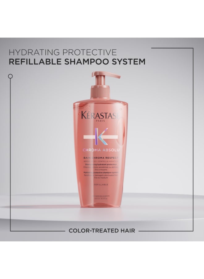 KERASTASE Chroma Absolu Bain Hydrating Protective Shampoo For Color-Treated Hair 500Ml  - Image 2