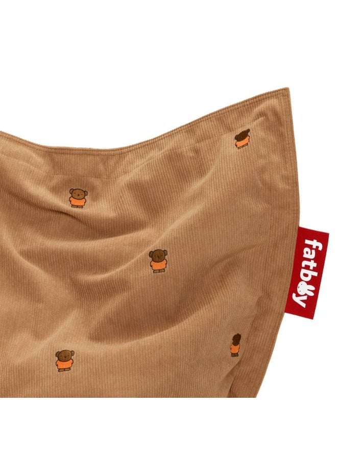 Fatboy Original Slim Recycled Cord Bean Bag x Miffy/Boris | Comfort, feels joyful, expressive, effortlessly stylish Super soft Indoor bean bag | Sustainable & eco friendly | 120x155 cm - Teddy Bear - Image 5
