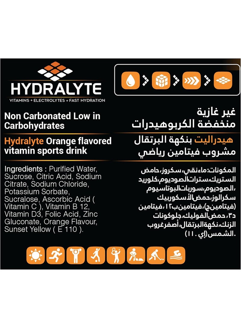 Hydralyte VitaSport+ Defence Hydration Drink, Orange Blast, 500ml Bottle with Electrolytes, Vitamin C, D & Zinc - Image 5