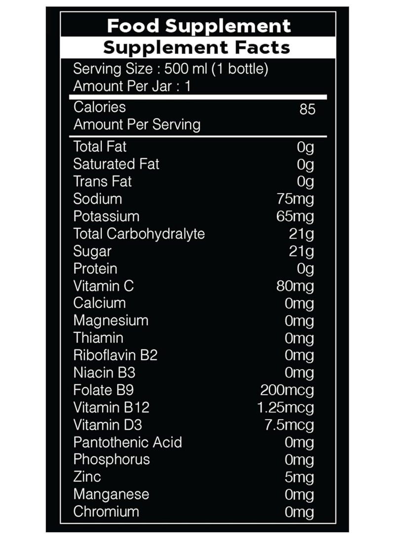 Hydralyte VitaSport+ Defence Hydration Drink, Orange Blast, 500ml Bottle with Electrolytes, Vitamin C, D & Zinc - Image 4