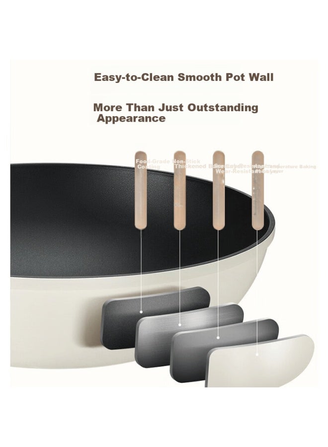 Joyoung 32cm Non-stick Antibacterial Frying Pan Multi-functional Household Pot Compatible With Induction Cookers With Lid - Image 4