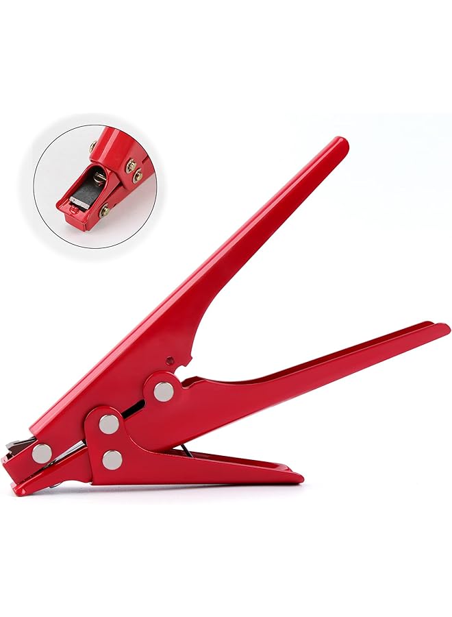 promass Professional Cable Tie Tool - Fast and Easy Tensioning and Cutting of Plastic Nylon Cable Ties up to 0.37 Inches - Durable Zip Tie Tool for Efficient Fastening - Image 1