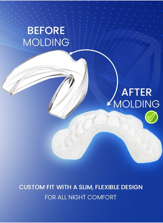NIKITA.VIVI 4 In 1 Mouth Guard For Teeth Grinding Custom Moldable Night Time Protection Teeth Cover Comes In 2 Sizes  - Image 2