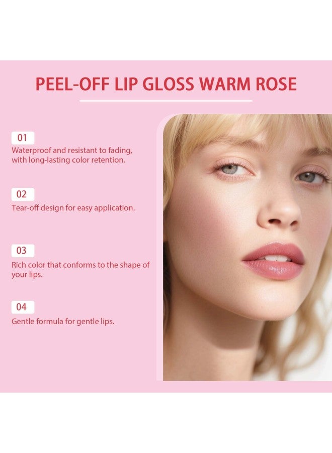 zephoco Peel-off Lip Tint, Natural Color, Nourishing Daily Wear Lip Gloss - Image 4