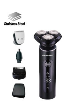 Blaupunkt 4 In 1 Shaver Grooming Kit For Men, Metal Body, Trimmer, Nose Trimmer, Lcd Display, Svm604