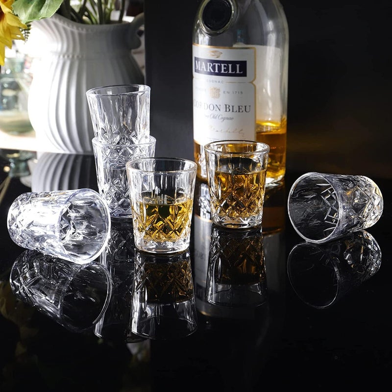 JAIEF 60ml Shot Glasses, Lead-Free Glass, Clear Heavy Base Shot Glass (Set of 8) - Image 5