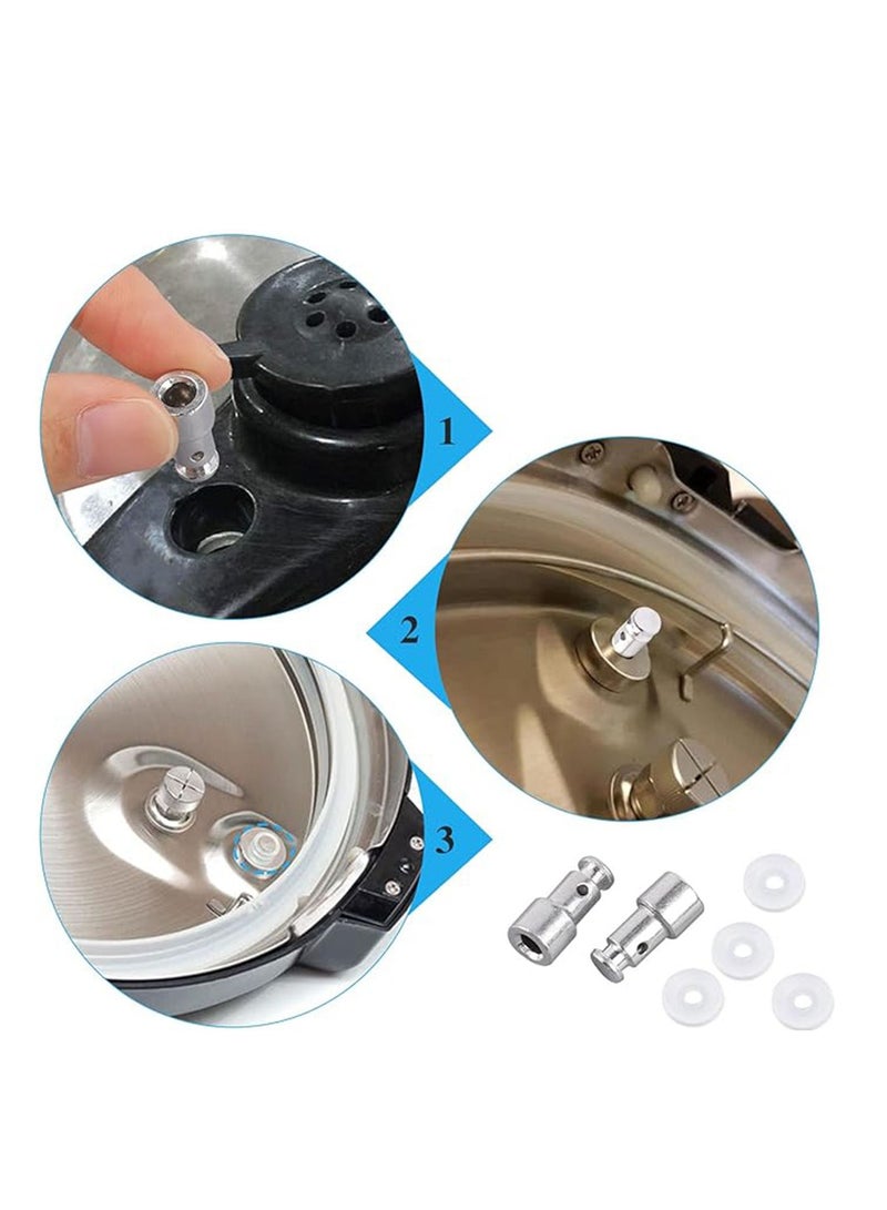 6 Piece Universal Float Valve Seal for Pressure Pot Replacement Parts,Silvery.  - Image 2
