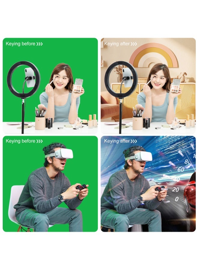 PULUZ Backdrop Stand 114.2x78.7 Inch(WxH) Photo Studio Adjustable Background Stand Support kit with 3 Backdrops(Red,Blue,Green),4 Crossbars, 4 Clips, 1 Carry Bag for Parties, Events Decoration, Wedding, Photography，Video Shooting - Image 5