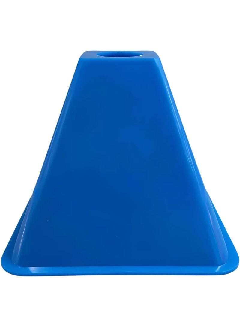 أقماع تدريب رياضية مربعة 10قطع متعددة الألوان بفتحة علوية - Image 5