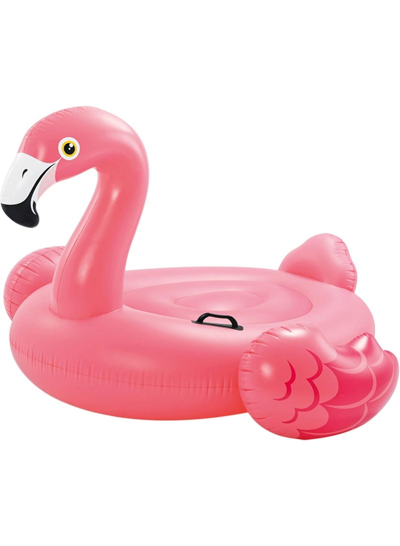 Intex Mega Flamingo Inflatable Island Ride-On – Large Pool Float with Heavy Duty Handles and Dual Air Chambers – 142 x 137 x 97 cm - Image 1