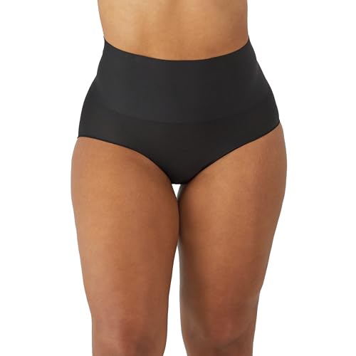 Maidenform womens Tame Your Tummy Shaping Lace With Cool Comfort Dm0051 Shapewear Briefs, Black, Large US - Image 5