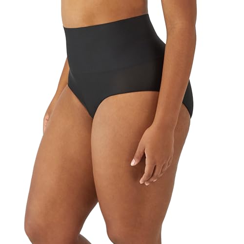 Maidenform womens Tame Your Tummy Shaping Lace With Cool Comfort Dm0051 Shapewear Briefs, Black, Large US - Image 2