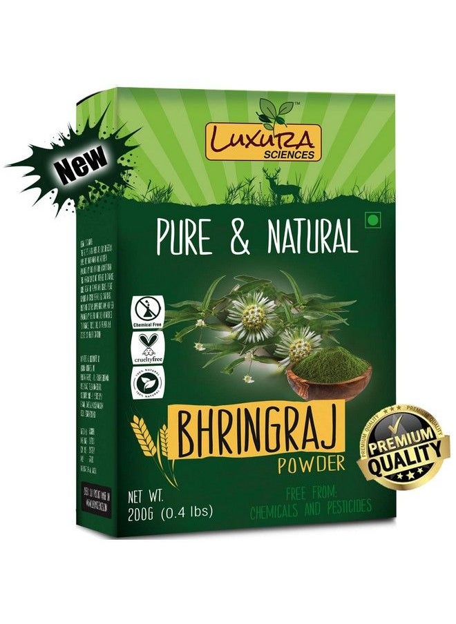 Luxura Sciences Natural Bhringraj Powder For Hair Growth And Conditioning 200 Grams (Eclipta Alba)  - Image 2