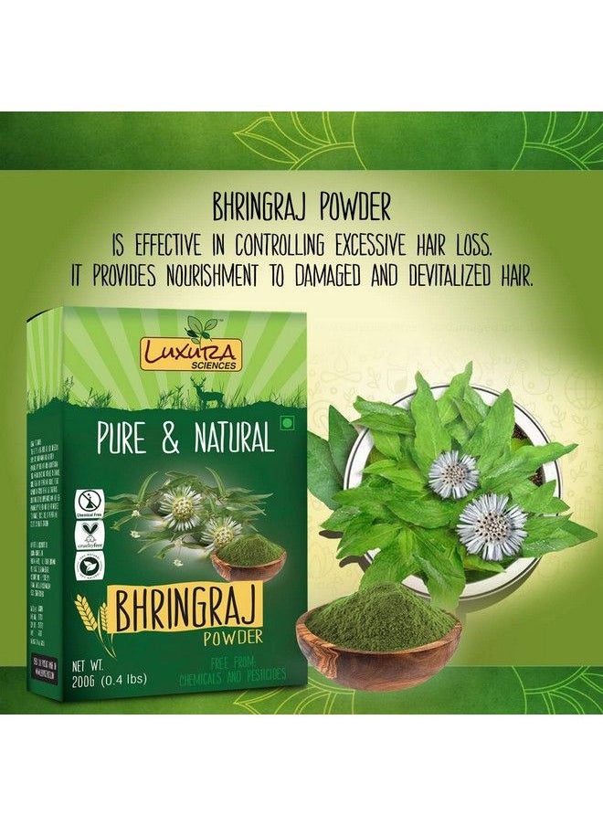 Luxura Sciences Natural Bhringraj Powder For Hair Growth And Conditioning 200 Grams (Eclipta Alba)  - Image 3