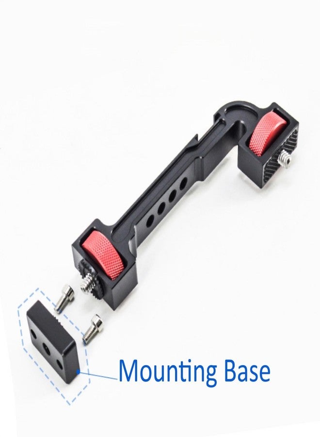 DIVJINGHAO Professional Monitor Extension Arm Compatible with DJI RS4 Pro RS3 RS2 RSC2 ZHIYUN Crane 2S Crane 3 3S WEEBILL-S MOZA Gimbals | 360° Adjustable Gear System (Black) - Image 5