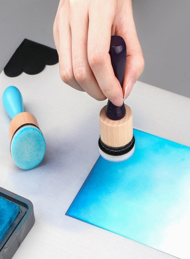 BAOFALI 29Pcs/Set Ink Blending Ink Air Blower Tool,with Foams Replacement Refill Foam Storage Box Tool for Foams Scrapbooking Painting Drawing Art Supplies Tool (8 Colors Handle) - Image 3