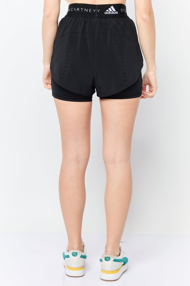 Adidas Adidas by Stella McCartney Women Sportswear Fit Training 2 In 1 Shorts, Black - Image 3