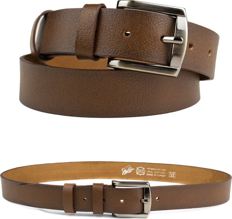 Gayış Gaış Special Boxed | Premium 100% Leather One Piece | 3.5cm Men's Cloth Trousers - Suit Belt - Image 4