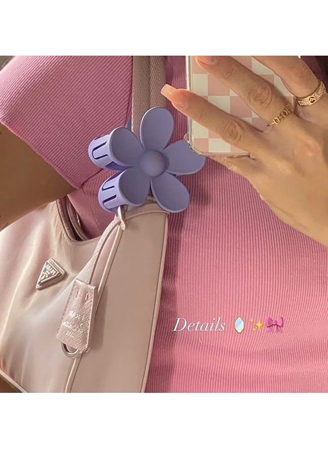 HAIMEIKANG Er Hair Claw Clips Haimeikang Matte Butterfly Hair Clips For Women Girls Nonslip And Strong Hold Hair Clips Heart Hair Claw Clips For Thin/Medium/Thick Hair (Flower+Heart+Butterfly)  - Image 3