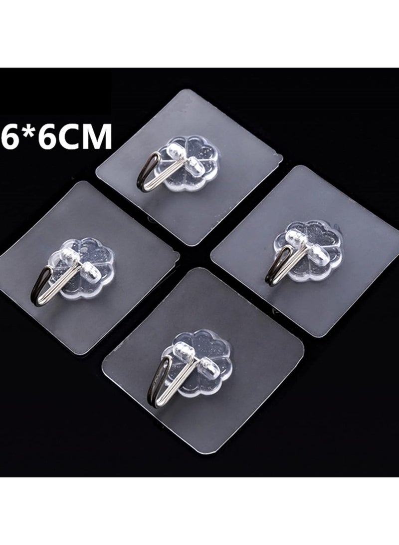 Adhesive Hooks For Wall Heavy Duty Self Adhesive Hook Wall Hangings Kitchen Accessories Items Clothes Hanging Sticky Photo Frame Hangers Strong Hanger 18 Pcs  - Image 1