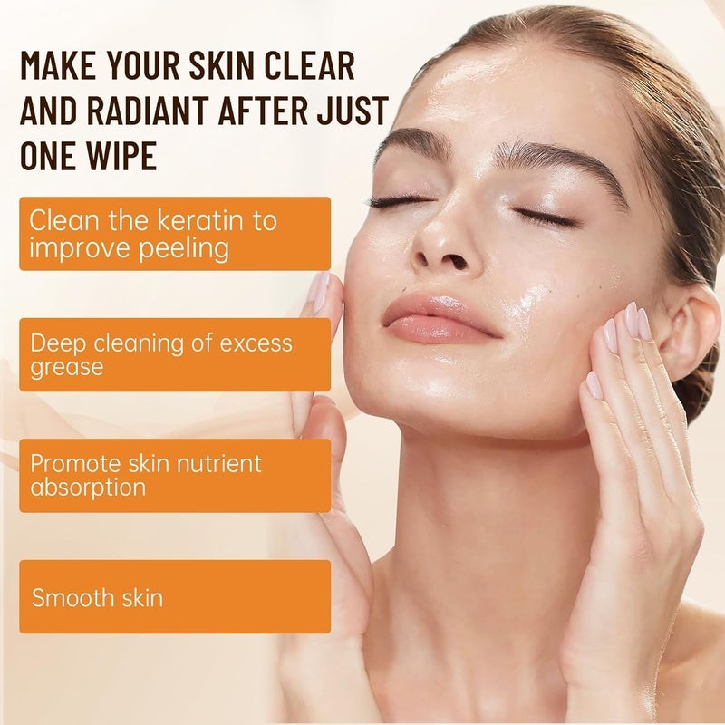 2PCS Orange Peeling Gel, Deep Exfoliating Cleanser for Face and Body, Orange Enzymes Exfoliating Gel, Natural Face Scrub, Deep Cleansing Moisturizing Facial Exfoliator for All Skin Types - Image 3