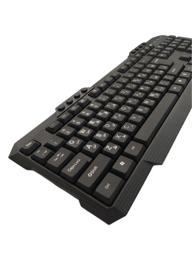 Wired Keyboard D-510 Plus , 112 Keys, 120cm Cable, QWERTY Layout, Multimedia Keys, High-Quality Material, Compatible with Laptop & PC - Image 5