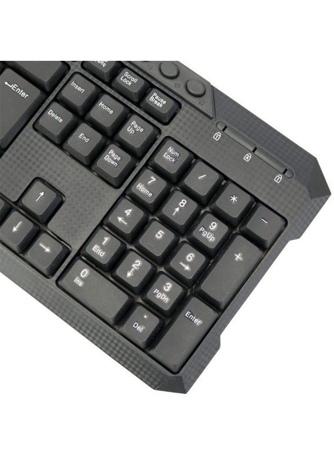 Wired Keyboard D-510 Plus , 112 Keys, 120cm Cable, QWERTY Layout, Multimedia Keys, High-Quality Material, Compatible with Laptop & PC - Image 2