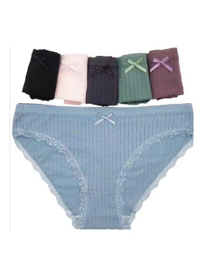 اي ديد 6 قطع كوتون بكيني نسائي أنيق ومريح بألوان متنوعة - Image 1