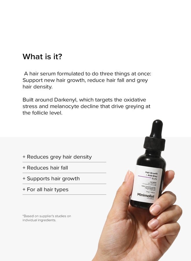 Minimalist Hair Growth + Anti-Grey Actives 15.6% Hair Serum - Image 2