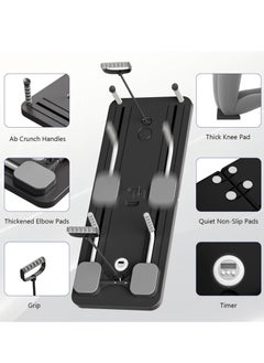 CIMIA Pilates Board-Pilates Reformer Set, Multi-Purpose Foldable Pilates Reformer Board for Home,Pilates Sliding Board,Black  - Image 4