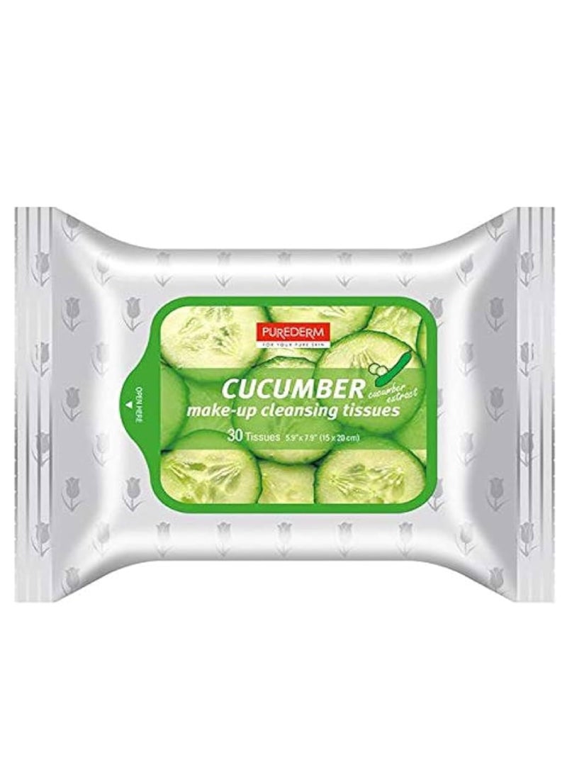 PUREDERM CUCUMBER CLEANSING TISSUES 30'S - pzsku/Z954D56C1F51E546F4416Z/45/_/1730990041/cfa59c0c-0be0-4aee-8a0a-98248307e147