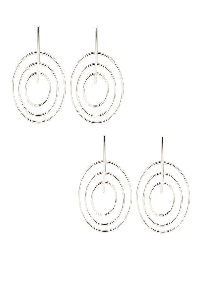 SALTY Pack of 2 Captivating Luxury Earring for Women | Stylish Fashion Jewellery | Accessories for Girls | Minimal Jewelry | Ideal for Gifting | Marriage, Birthday | Gift for Valentine Day - Image 1