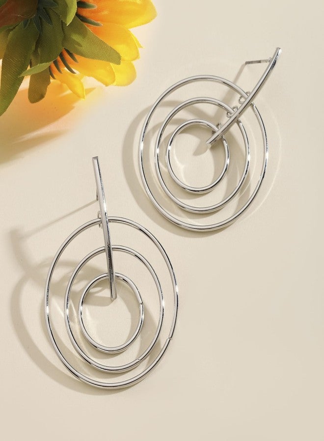 SALTY Pack of 2 Captivating Luxury Earring for Women | Stylish Fashion Jewellery | Accessories for Girls | Minimal Jewelry | Ideal for Gifting | Marriage, Birthday | Gift for Valentine Day - Image 2