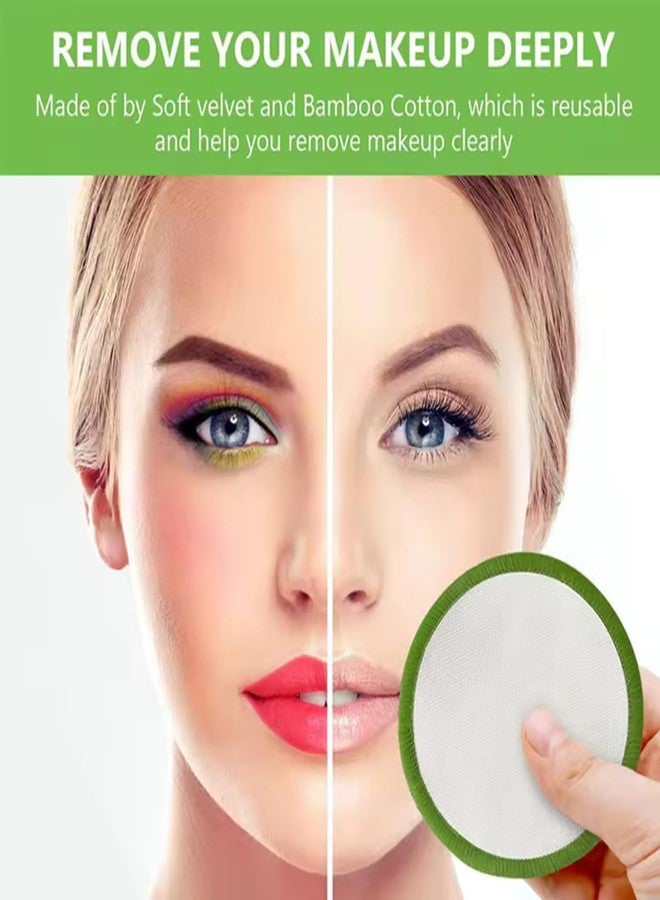 ISA’S World Reusable Makeup Remover Bamboo Cotton Pads (20 Pack) Includes Washable Cotton Laundry Bag + Bamboo Storage Jar - Organic Bamboo Cotton Rounds - Cleansing Facial Pads - for All Skin Types. - Image 3