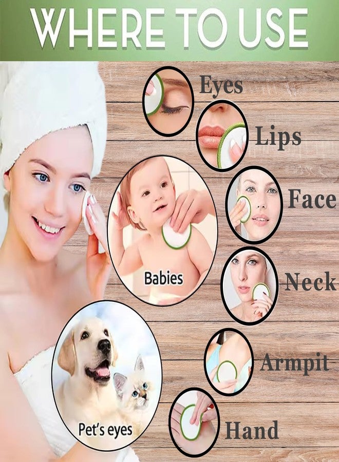 ISA’S World Reusable Makeup Remover Bamboo Cotton Pads (20 Pack) Includes Washable Cotton Laundry Bag + Bamboo Storage Jar - Organic Bamboo Cotton Rounds - Cleansing Facial Pads - for All Skin Types. - Image 2