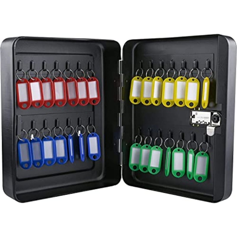 Key Steel Security Cabinet Box, Key Box Wall Mount with Combination Lock, Steel Security Locking Keys Cabinet, Storage Key Lock Box with Code, Key Management Cabinet 28 Key (Combination Lock ) - Image 1