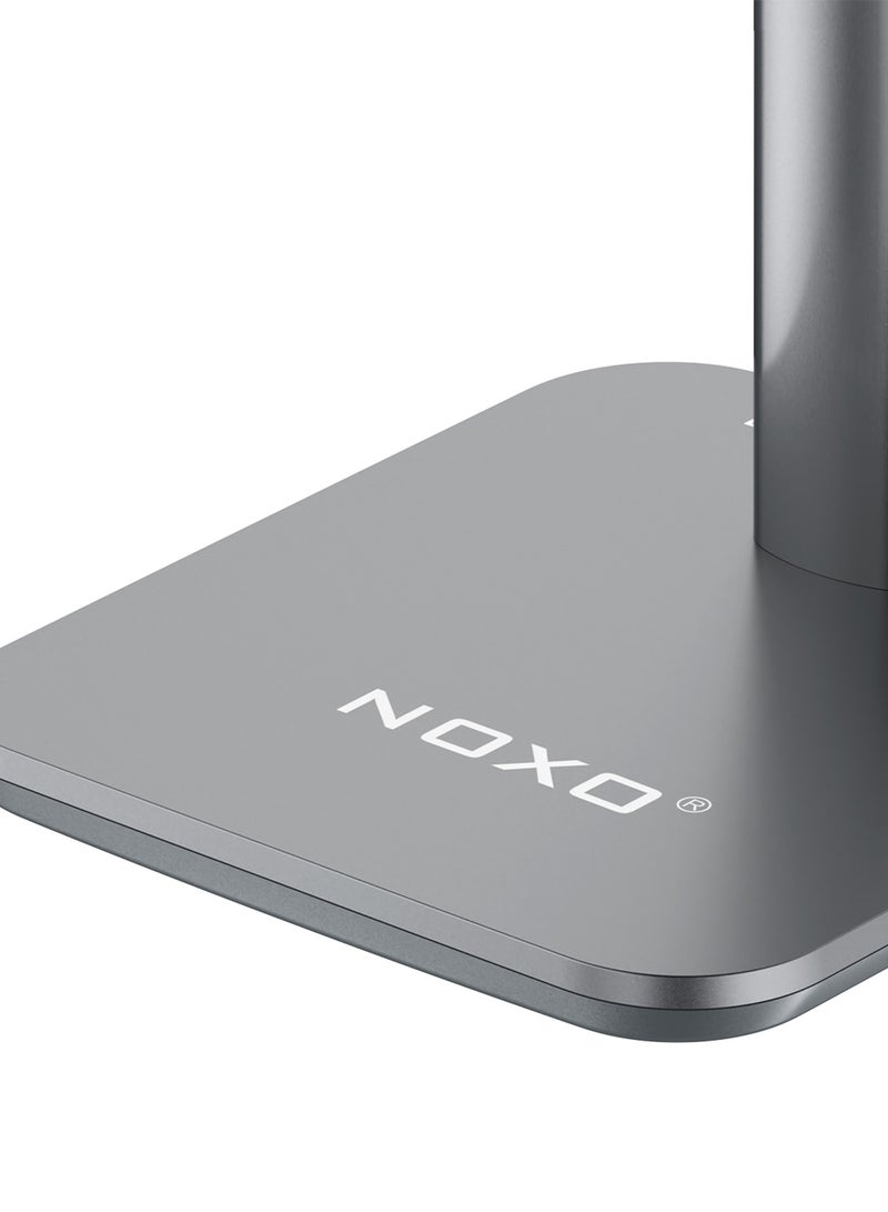 NOXO DHN-1 Telescopic Desktop Stand – Ergonomic Height Adjustable Monitor & Laptop Riser - Grey - Image 4